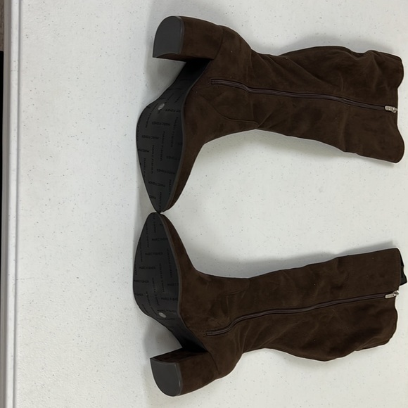 Brand new Marc Fisher dark brown fabric boots. - Picture 3 of 3
